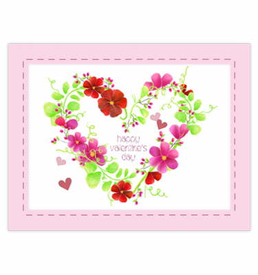 Floral Heart Wreath