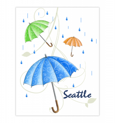 Seattle Umbrella and Rain